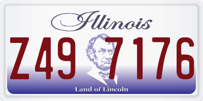IL license plate Z497176