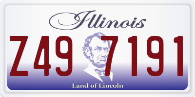 IL license plate Z497191
