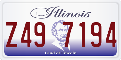 IL license plate Z497194