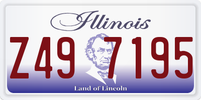IL license plate Z497195