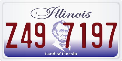 IL license plate Z497197