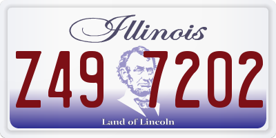 IL license plate Z497202