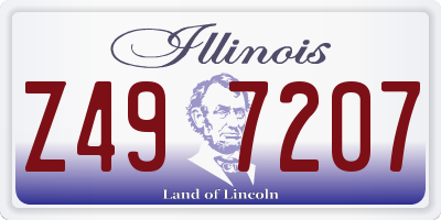IL license plate Z497207