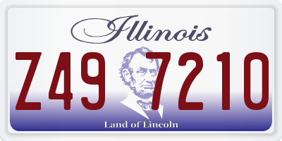 IL license plate Z497210