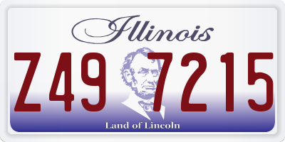 IL license plate Z497215