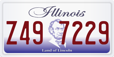 IL license plate Z497229