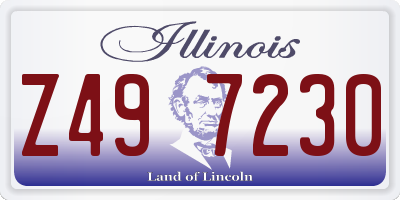 IL license plate Z497230