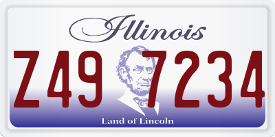 IL license plate Z497234