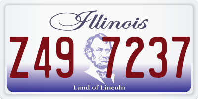 IL license plate Z497237