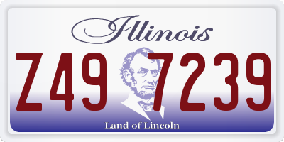 IL license plate Z497239