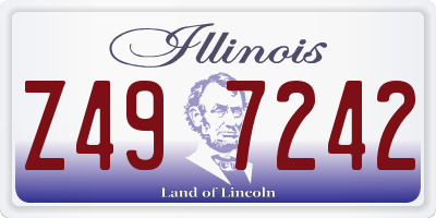 IL license plate Z497242