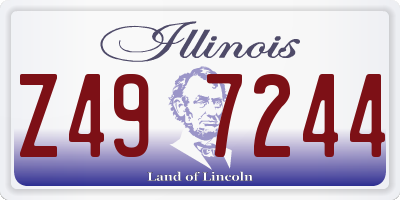 IL license plate Z497244
