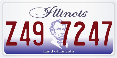 IL license plate Z497247