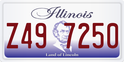 IL license plate Z497250