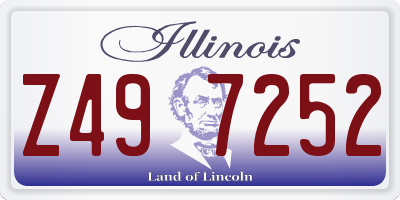 IL license plate Z497252