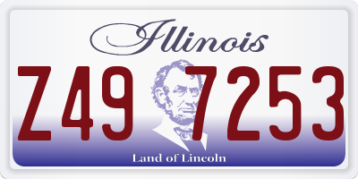 IL license plate Z497253