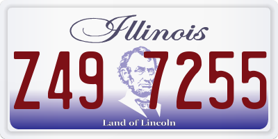 IL license plate Z497255