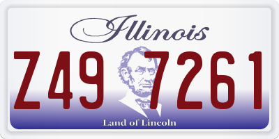 IL license plate Z497261