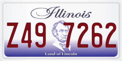IL license plate Z497262