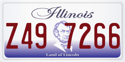 IL license plate Z497266