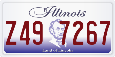 IL license plate Z497267