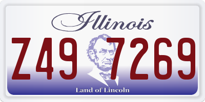 IL license plate Z497269