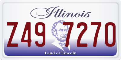 IL license plate Z497270