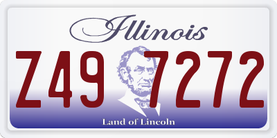 IL license plate Z497272
