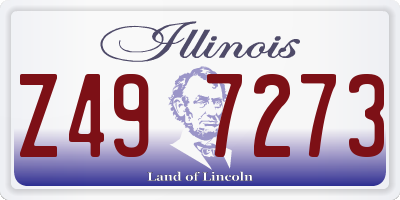 IL license plate Z497273