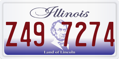IL license plate Z497274
