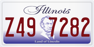 IL license plate Z497282