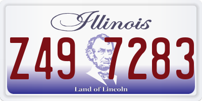 IL license plate Z497283