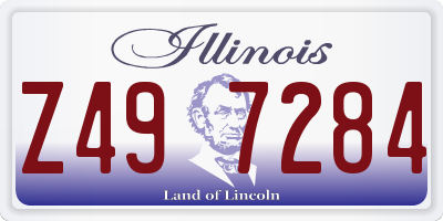 IL license plate Z497284