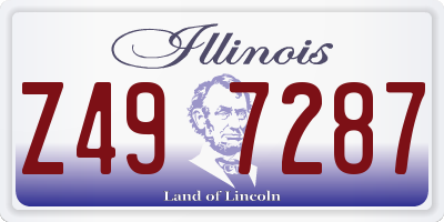 IL license plate Z497287
