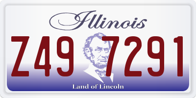 IL license plate Z497291