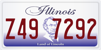 IL license plate Z497292