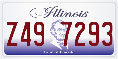 IL license plate Z497293