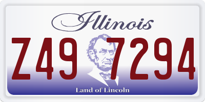 IL license plate Z497294