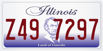 IL license plate Z497297