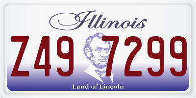 IL license plate Z497299