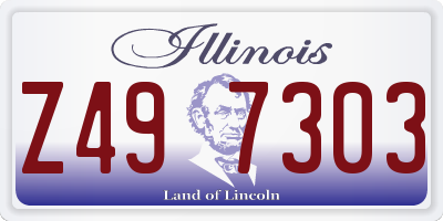 IL license plate Z497303