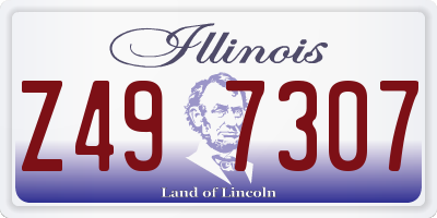 IL license plate Z497307