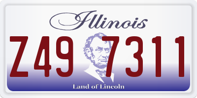 IL license plate Z497311