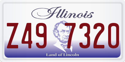 IL license plate Z497320