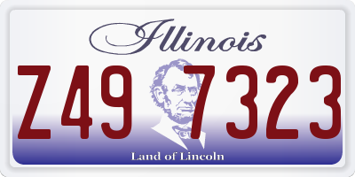 IL license plate Z497323
