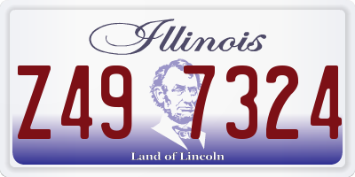 IL license plate Z497324