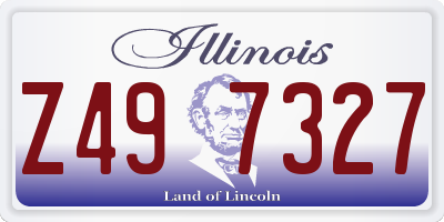 IL license plate Z497327