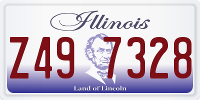 IL license plate Z497328