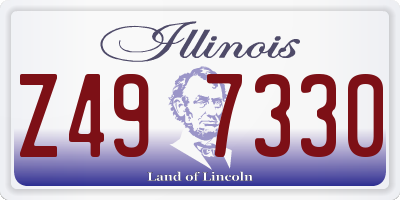 IL license plate Z497330