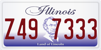 IL license plate Z497333